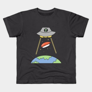 Alien and Sushi Cute Funny Meme Kids T-Shirt